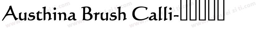 Austhina Brush Calli字体转换